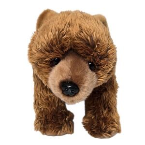 Adventure Planet‎ Grizzly Bear Plush 11" Brown Realistic Forest Zoo Animal